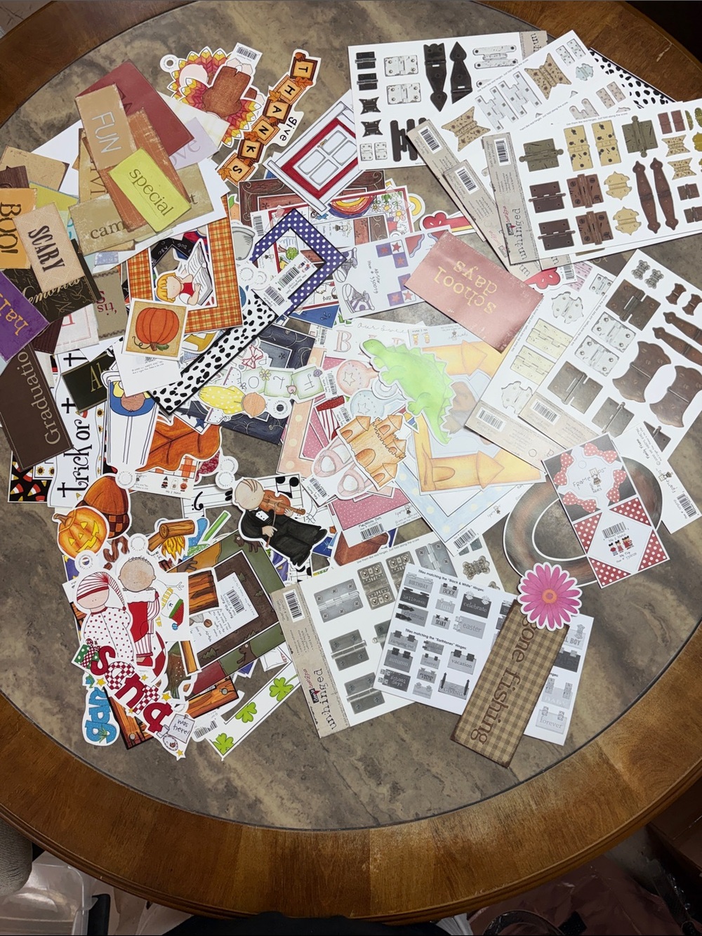 Scrapbooking Assorted Craft Scrapbook Die-Cuts and Stickers - lot 51